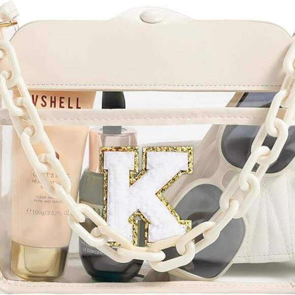 YOOLIFE Initial "A" Clear Bag - Crossbody Bag Stadium Approved - Picture 4 of 9